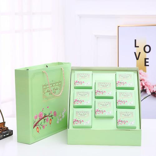 2019新款上市8粒裝免折月餅盒子高檔中秋月餅包裝盒商務(wù)禮盒批發(fā)